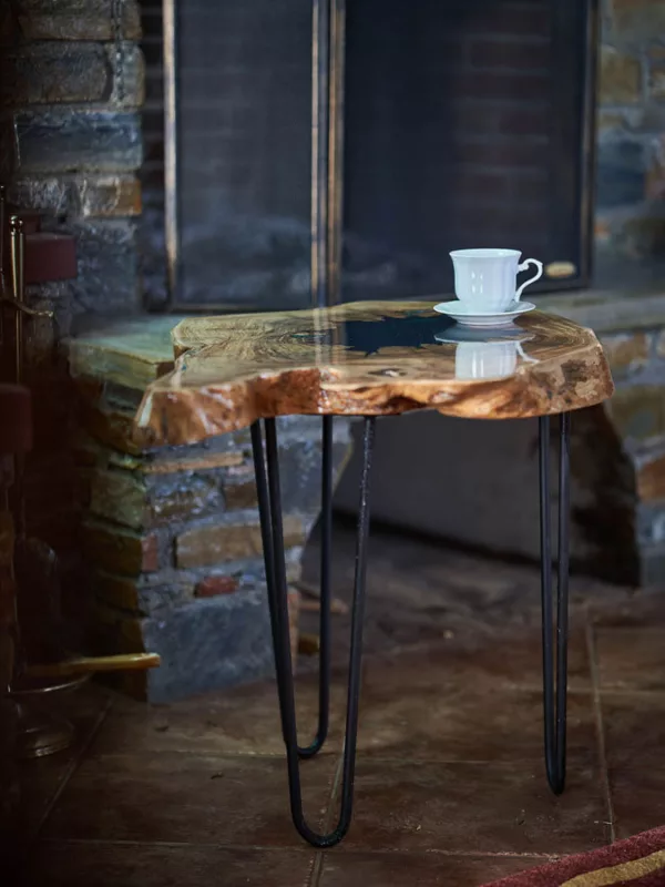 кофе столик из оливкового дерева